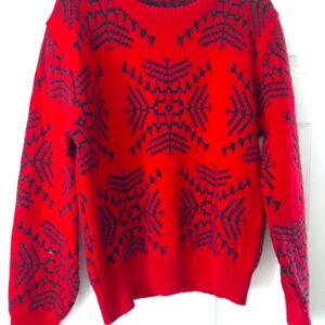 Red Christmas Snowflake Sweater